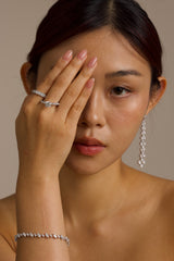 Round with Side Stones Lab-Grown Diamond Ring