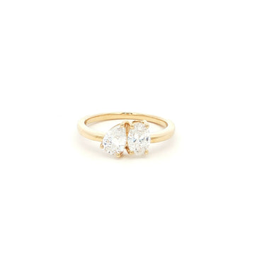 Pear & Oval Toi Et Moi Lab Grown Diamond Ring