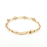 Gold Link Lab-Grown Diamond Bracelet - Lab Grown Diamond bracelet - By Angi Showroom in Hong Kong TST/Tsim Sha Tsui - [Metal Color]
- 鑽石手鏈 培育鑽石 - By Angi 香港尖沙咀展示店