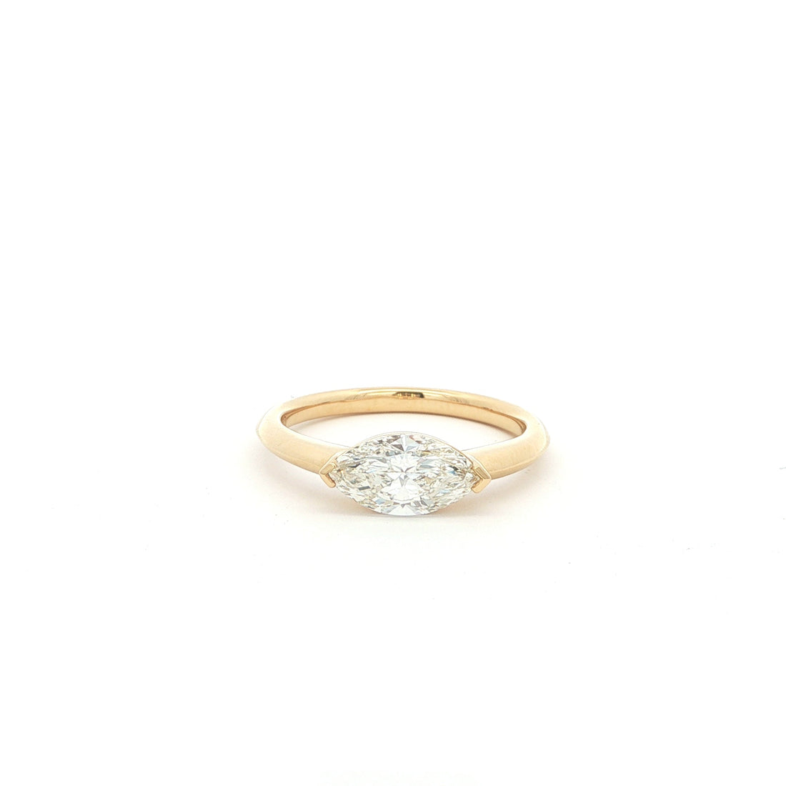 marquise lab grown diamond ring east west