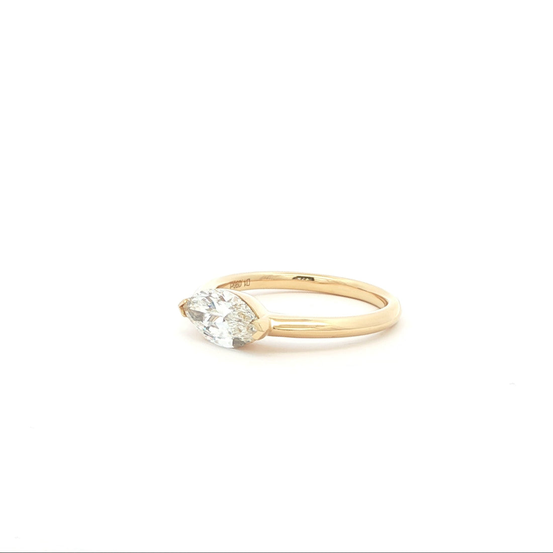 marquise lab grown diamond ring east west
