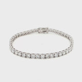 18K White Gold Brilliant Round-Cut Lab-Grown Diamond Tennis Bracelet 

This 18K White Gold is the ultimate classic—endless rounds of brilliant-cut diamonds set in a seamless flow of sparkle. Perfect for those who appreciate timeless elegance with effortless versatility.