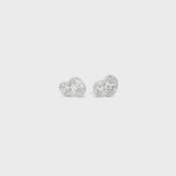 Oval Toi Et Moi Bezel Lab Grown Diamond Stud - Lab Grown Diamond earrings - By Angi Showroom in Hong Kong TST/Tsim Sha Tsui 
- 鑽石耳環 - 培育鑽石  - By Angi 香港尖沙咀展示店 