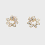 Oval Bezel Lab Grown Diamond Hoop Earrings - Lab Grown Diamond earrings - By Angi Showroom in Hong Kong TST/Tsim Sha Tsui 
- 鑽石耳環 - 培育鑽石  - By Angi 香港尖沙咀展示店 