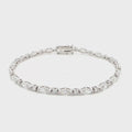18K White Gold Marquise and Round Cut Lab-Grown Diamond Bracelet 

A modern take on the classic tennis bracelet. This 18K White Gold bracelet features marquise and round-cut diamonds in a clean geometric design. The contrast of shapes creates subtle movement and light play.