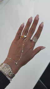 Aria Hand Chain Bracelet with Lab Grown Diamonds