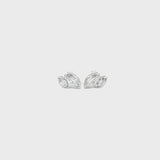 Marquise Toi Et Moi Bezel Lab Grown Diamond Stud - Lab Grown Diamond earrings - By Angi Showroom in Hong Kong TST/Tsim Sha Tsui 
- 鑽石耳環 - 培育鑽石  - By Angi 香港尖沙咀展示店