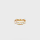 Emerald Bezel Eternity Lab Grown Diamond Ring