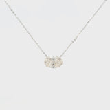 Solitaire East West Oval Lab Grown Diamond Pendant