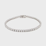 18K White Gold Round-Cut Lab-Grown Diamond Tennis Bracelet 

An endless line of brilliant-cut diamonds set in 18K White Gold. This Lab-Grown Diamond tennis bracelet delivers a seamless flow of sparkle — timeless luxury for any occasion.