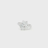 Emerald, Heart & Pear Trifecta Lab Grown Diamond Ring