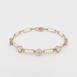 Gold Link Lab-Grown Diamond Bracelet - Lab Grown Diamond bracelet - By Angi Showroom in Hong Kong TST/Tsim Sha Tsui - [Metal Color]
- 鑽石手鏈 培育鑽石 - By Angi 香港尖沙咀展示店