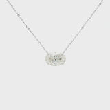 East West Oval Lab Grown Diamond Pendant Necklace by By Angi, lab-grown diamond jeweller in Tsim Sha Tsui Hong Kong | TST HK Fine Jewellery	By Angi 尖沙咀人造鑽石珠寶 - East West Oval Lab Grown Diamond Pendant Necklace 東西向橢圓形實驗室培育鑽石吊墜項鍊 | 香港TST人造鑽石lab diamond首飾 求婚戒指