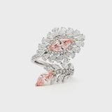 14K_White_Gold_Lab_Grown_Diamond_Ring_Floral_Statement_Cocktail_Evening

This 14K White Gold ring features an exquisite floral design, adorned with white diamond "petals" and a stunning pink oval-cut diamond at its centre. Crafted with precision, this ring makes the perfect statement piece for any occasion! 